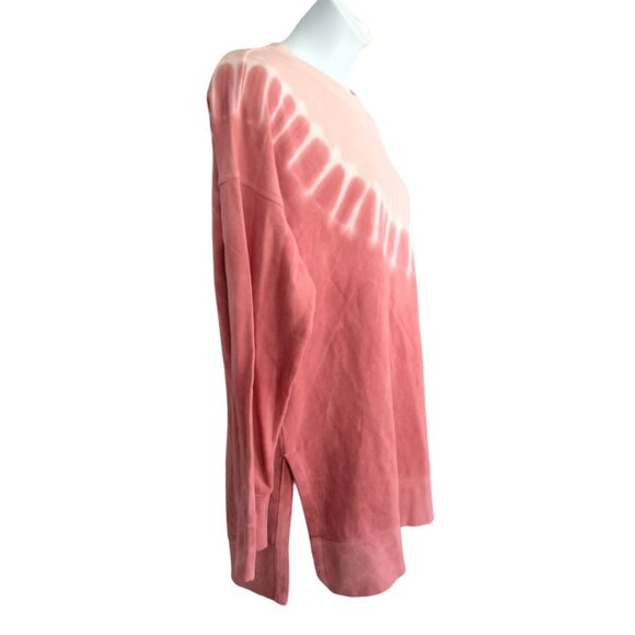 Old Navy Size Medium Sweatshirt Tie-Dye Long Sleeve In Pink & White - Picture 4 of 7